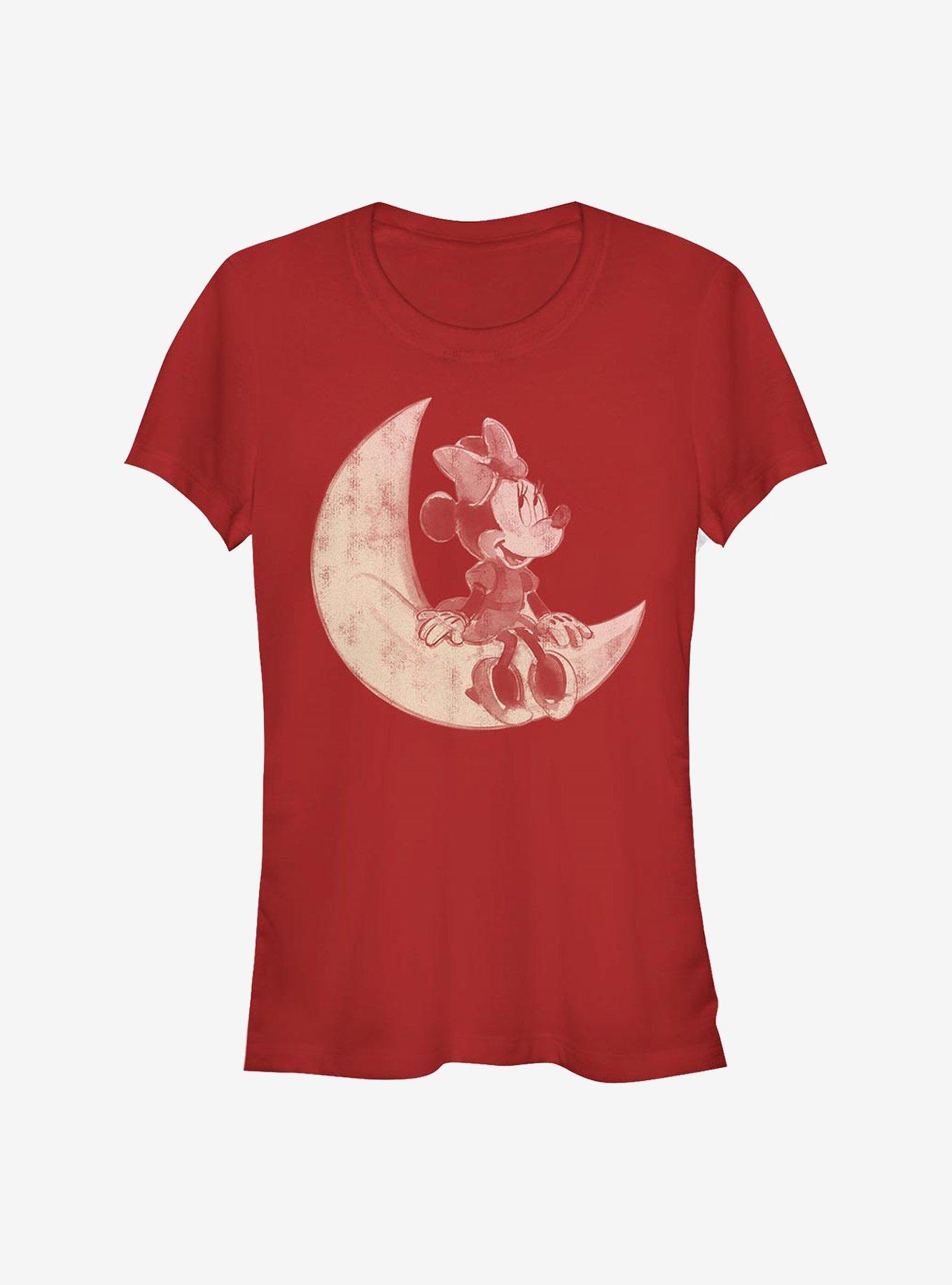 Disney Minnie Mouse On The Moon Girls T-Shirt