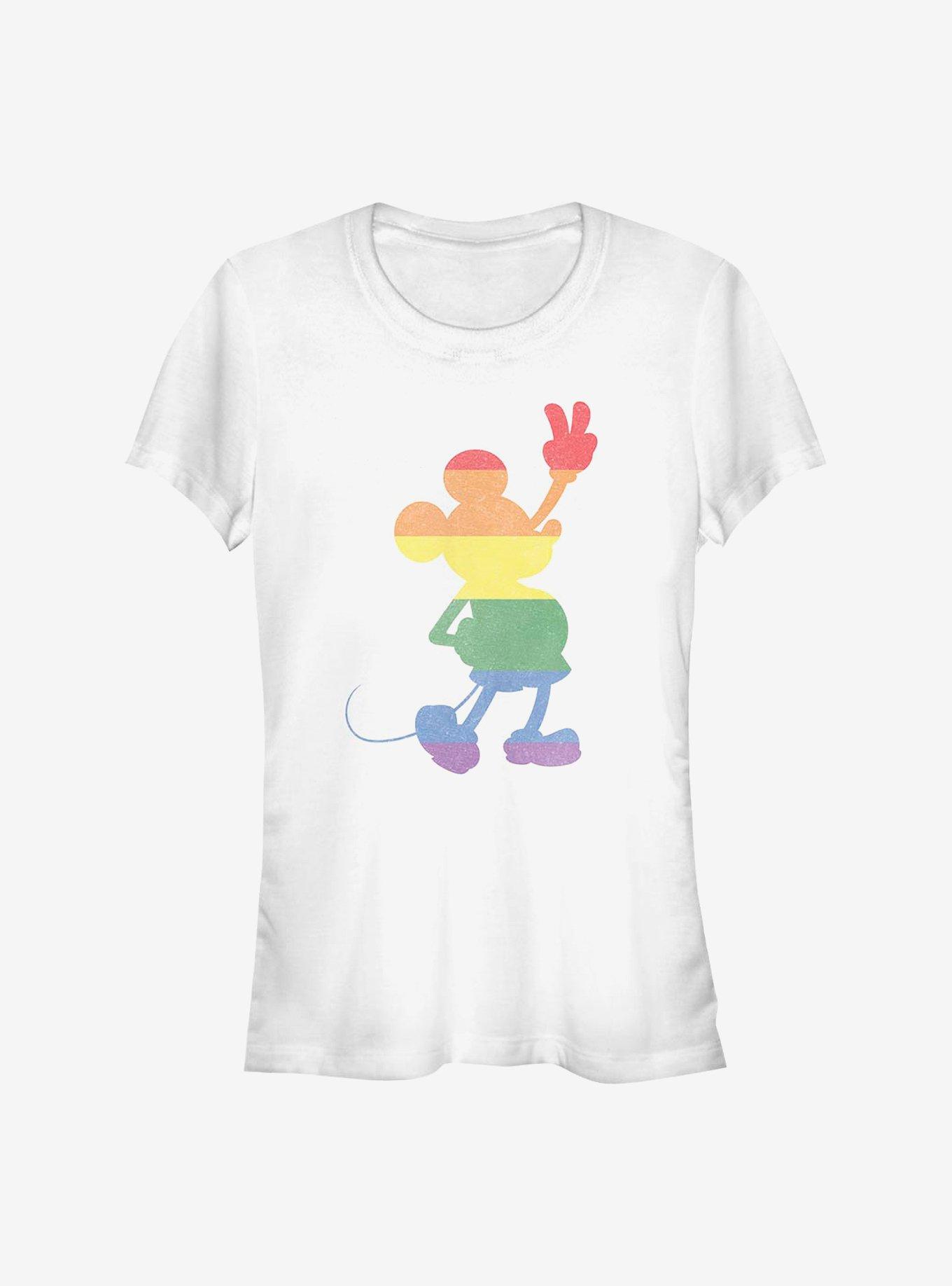 Disney Mickey Mouse Love Is Love Pride Mickey Girls T-Shirt, WHITE, hi-res