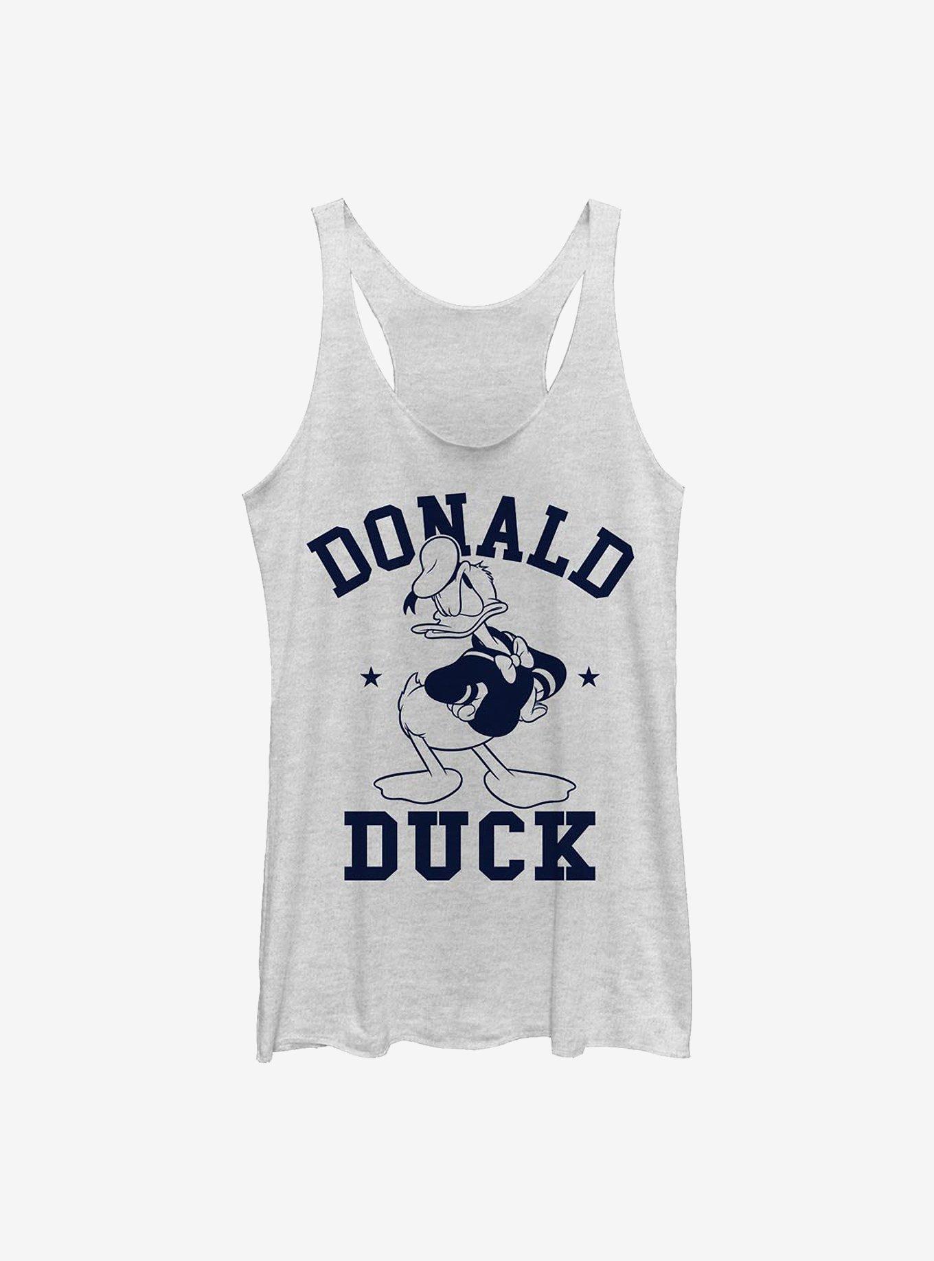 Disney Donald Duck Donald Goes To College Girls Tank, WHITE HTR, hi-res