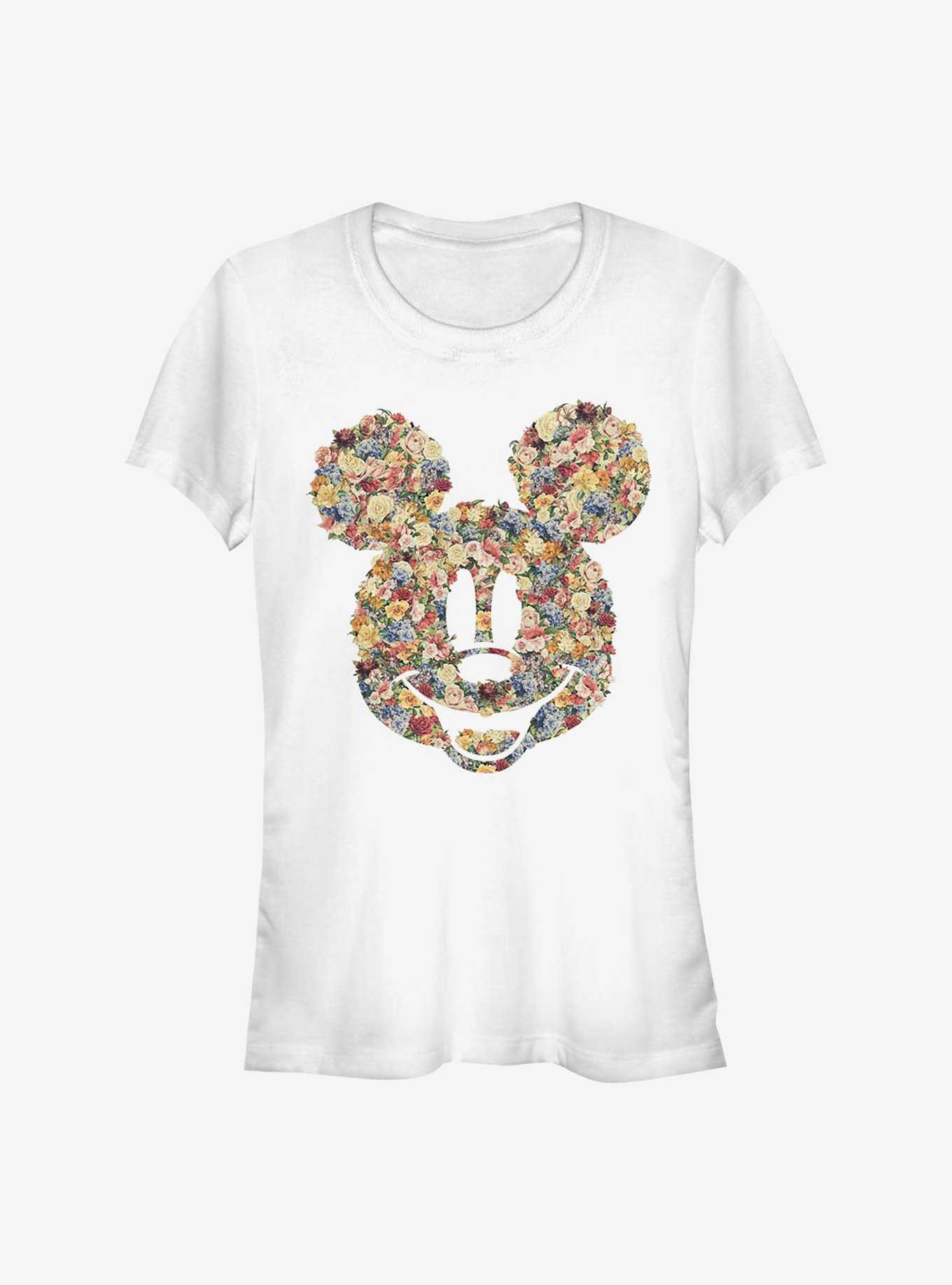 Disney Mickey Mouse Floral Mickey Girls T-Shirt, , hi-res
