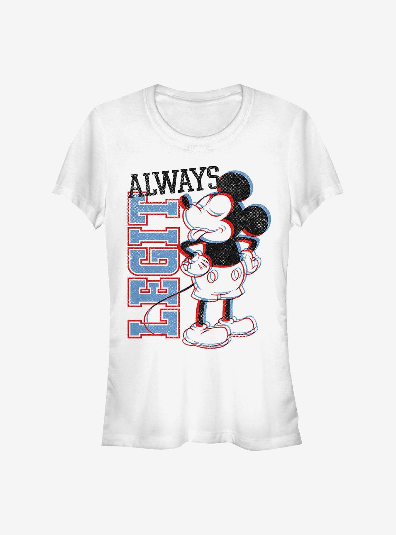 Disney Mickey Mouse Legit Mick Girls T-Shirt, WHITE, hi-res