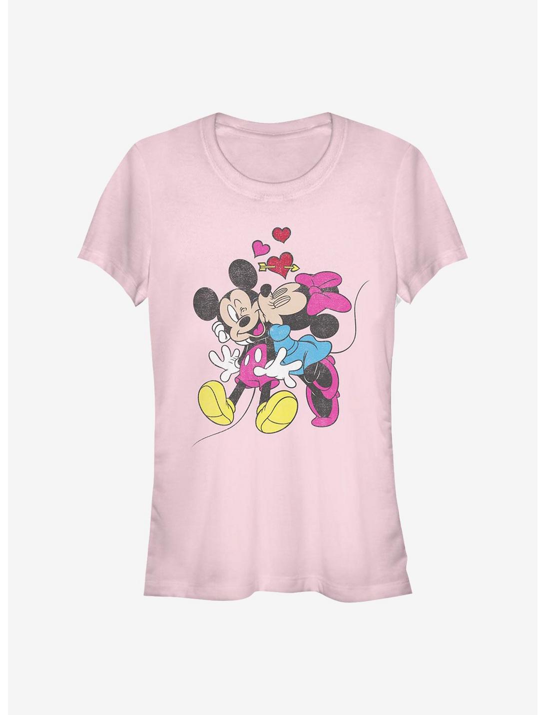 Disney Mickey Mouse & Minnie Mouse Love Girls T-Shirt, LIGHT PINK, hi-res