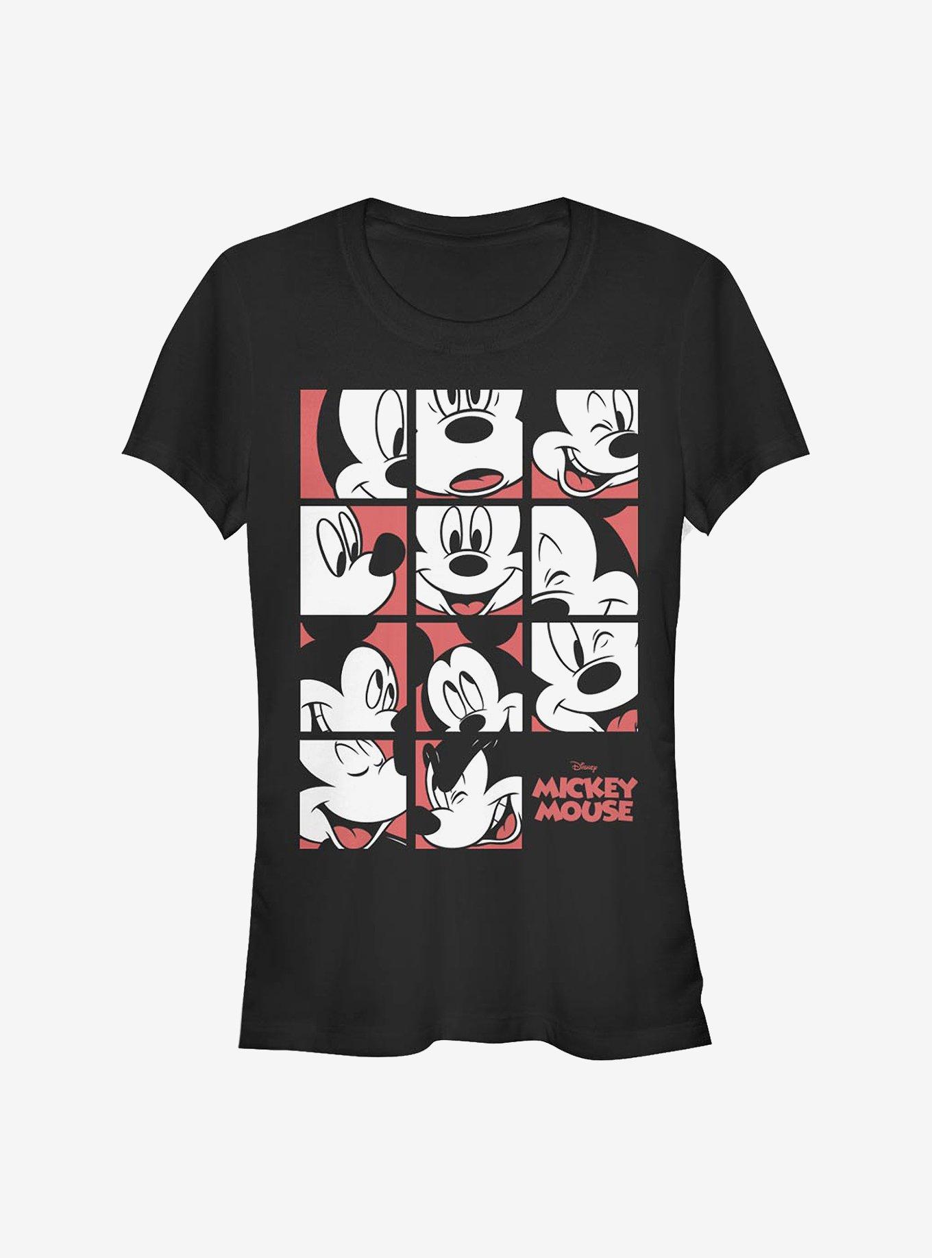 Disney Mickey Mouse Expression Grid Girls T-Shirt