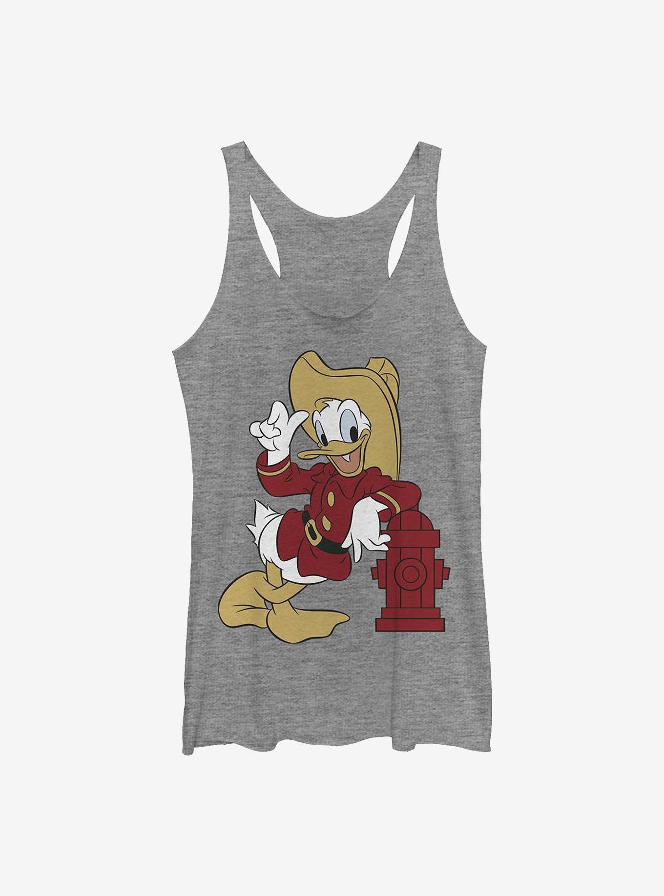 Disney Donald Duck Firefighting Donald Girls Tank, GRAY HTR, hi-res