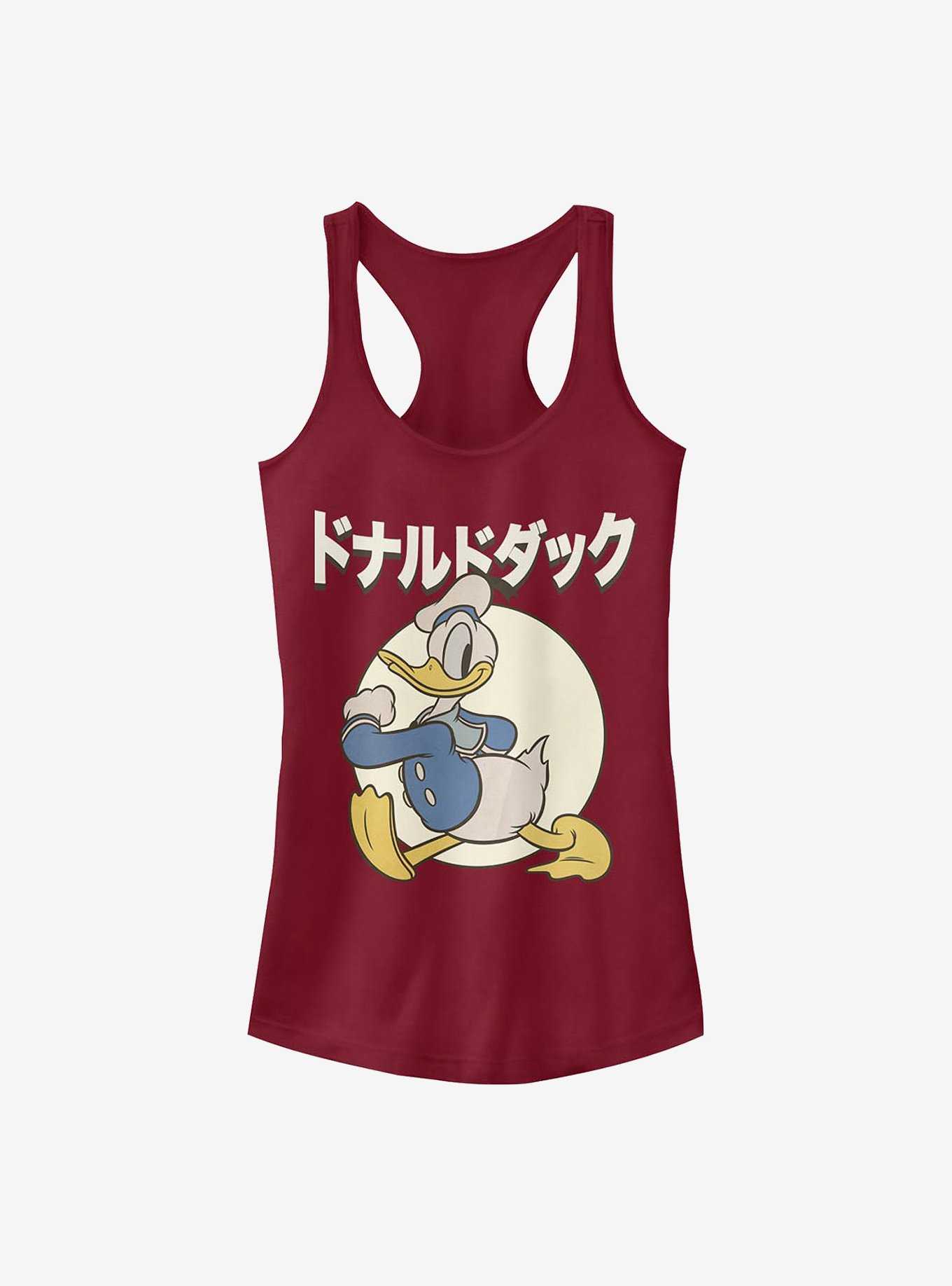 Disney Donald Duck Japanese Text Girls Tank, , hi-res