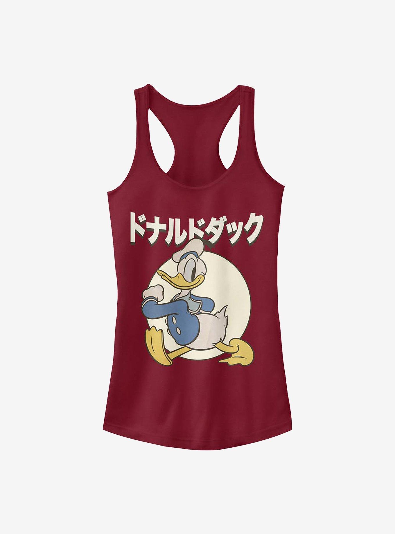 Disney Donald Duck Japanese Text Girls Tank, , hi-res