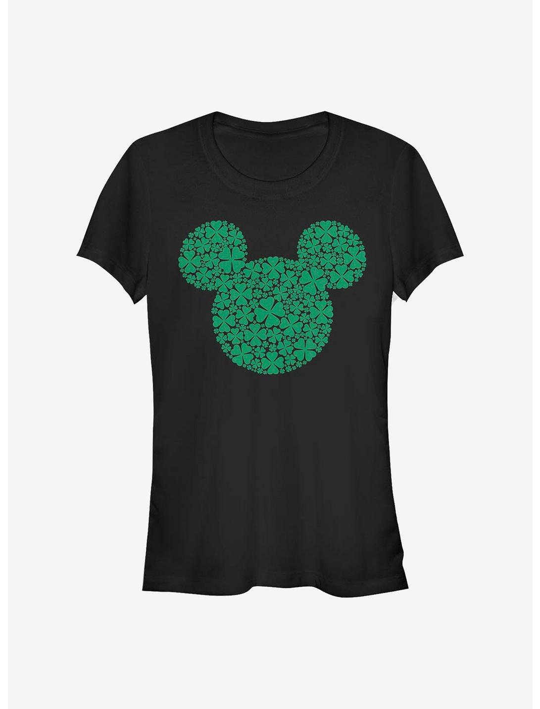 Disney Mickey Mouse Mickey Clover Fill Girls T-Shirt, BLACK, hi-res