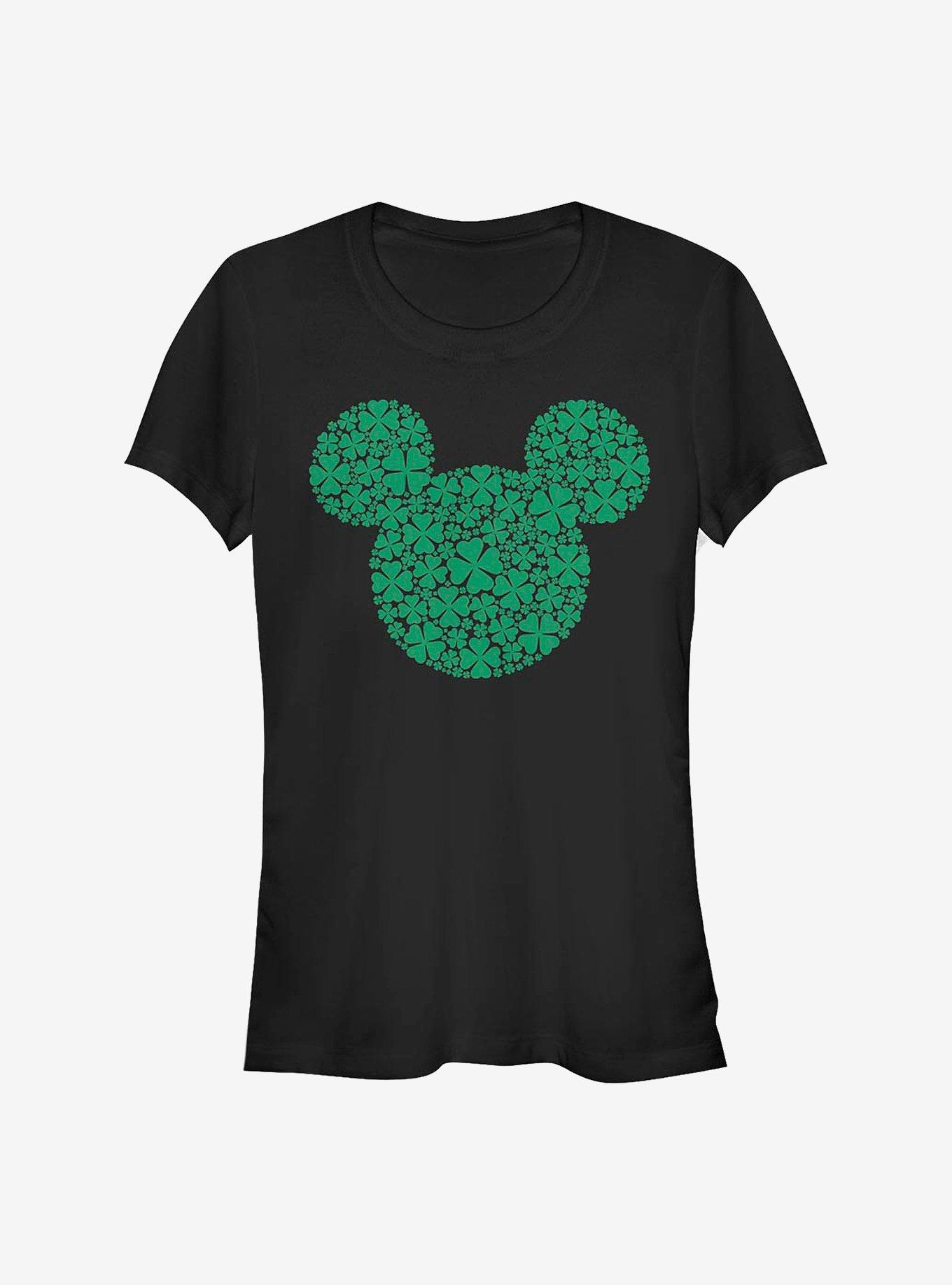 Disney Mickey Mouse Mickey Clover Fill Girls T-Shirt, BLACK, hi-res