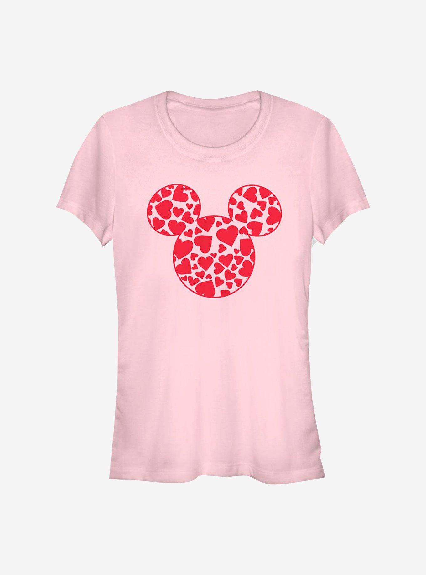 Disney Mickey Mouse Mickey Hearts Fill Girls T-Shirt