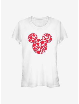 Disney Mickey Mouse Mickey Hearts Fill Girls T-Shirt, , hi-res