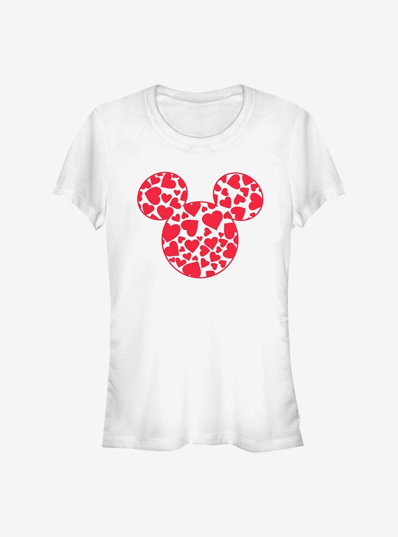 Disney Mickey Mouse Mickey Hearts Fill Girls T-Shirt, , hi-res