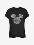Disney Mickey Mouse Mickey Icons Fill Girls T-Shirt, BLACK, hi-res