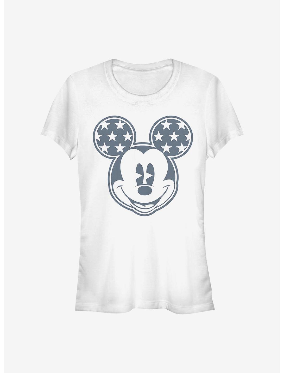 Disney Mickey Mouse Mickey Star Ears Girls T-Shirt, WHITE, hi-res