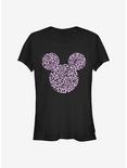 Disney Mickey Mouse Mickey Zebra Cheeta Fill Girls T-Shirt, BLACK, hi-res