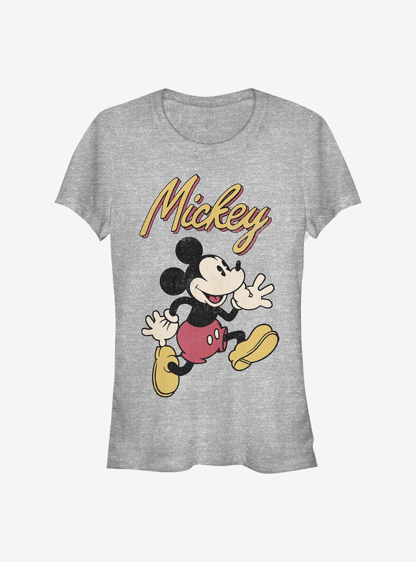 Disney Mickey Mouse Vintage Mickey Girls T-Shirt, ATH HTR, hi-res