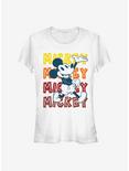 Disney Mickey Mouse Hipster Mickey Girls T-Shirt, WHITE, hi-res