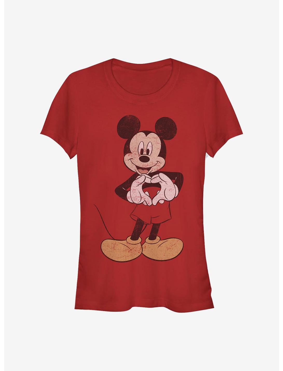 Disney Mickey Mouse Vintage Mickey Girls T-Shirt, RED, hi-res