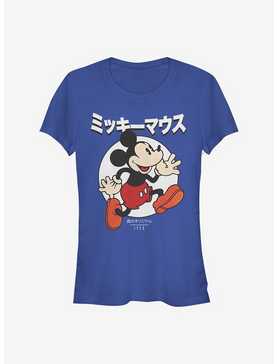 Disney Mickey Mouse Comic Japanese Text Girls T-Shirt, , hi-res