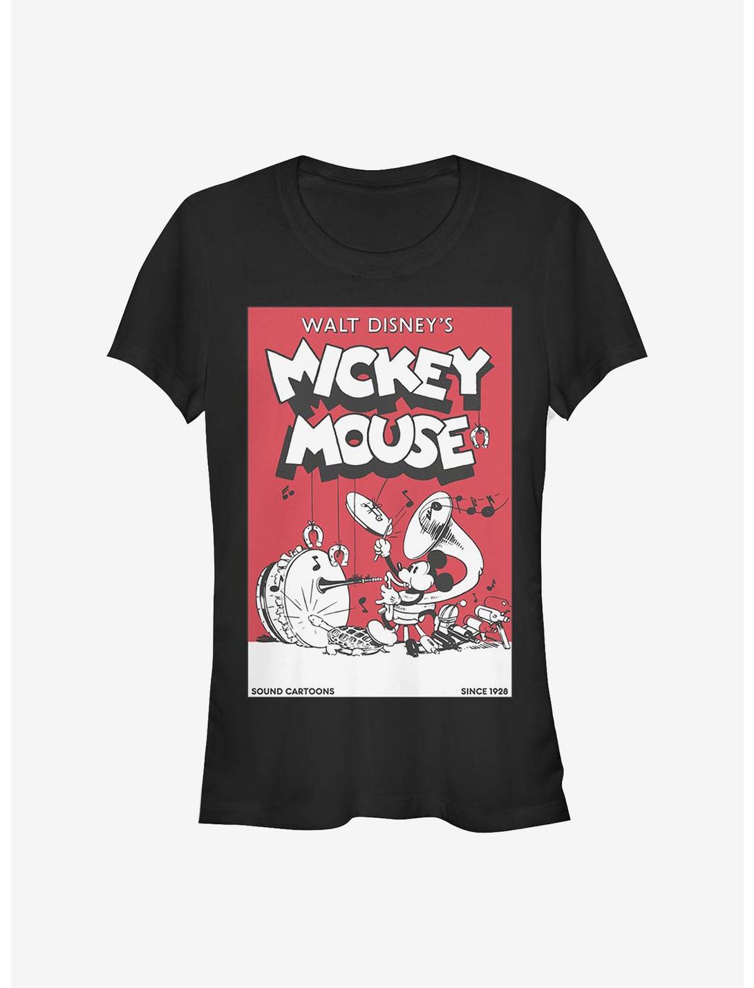 Disney Mickey Mouse Mickey Band Comic Girls T-Shirt, BLACK, hi-res