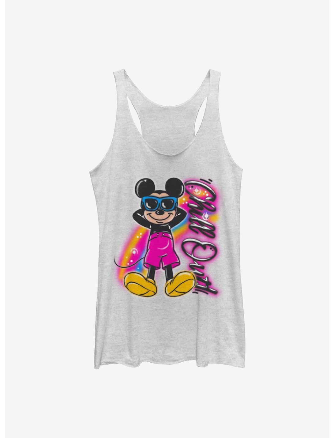 Disney Mickey Mouse Airbrushed Mickey Girls Tank, WHITE HTR, hi-res