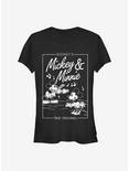 Disney Mickey Mouse & Minnie Mouse Music Cover Girls T-Shirt, BLACK, hi-res