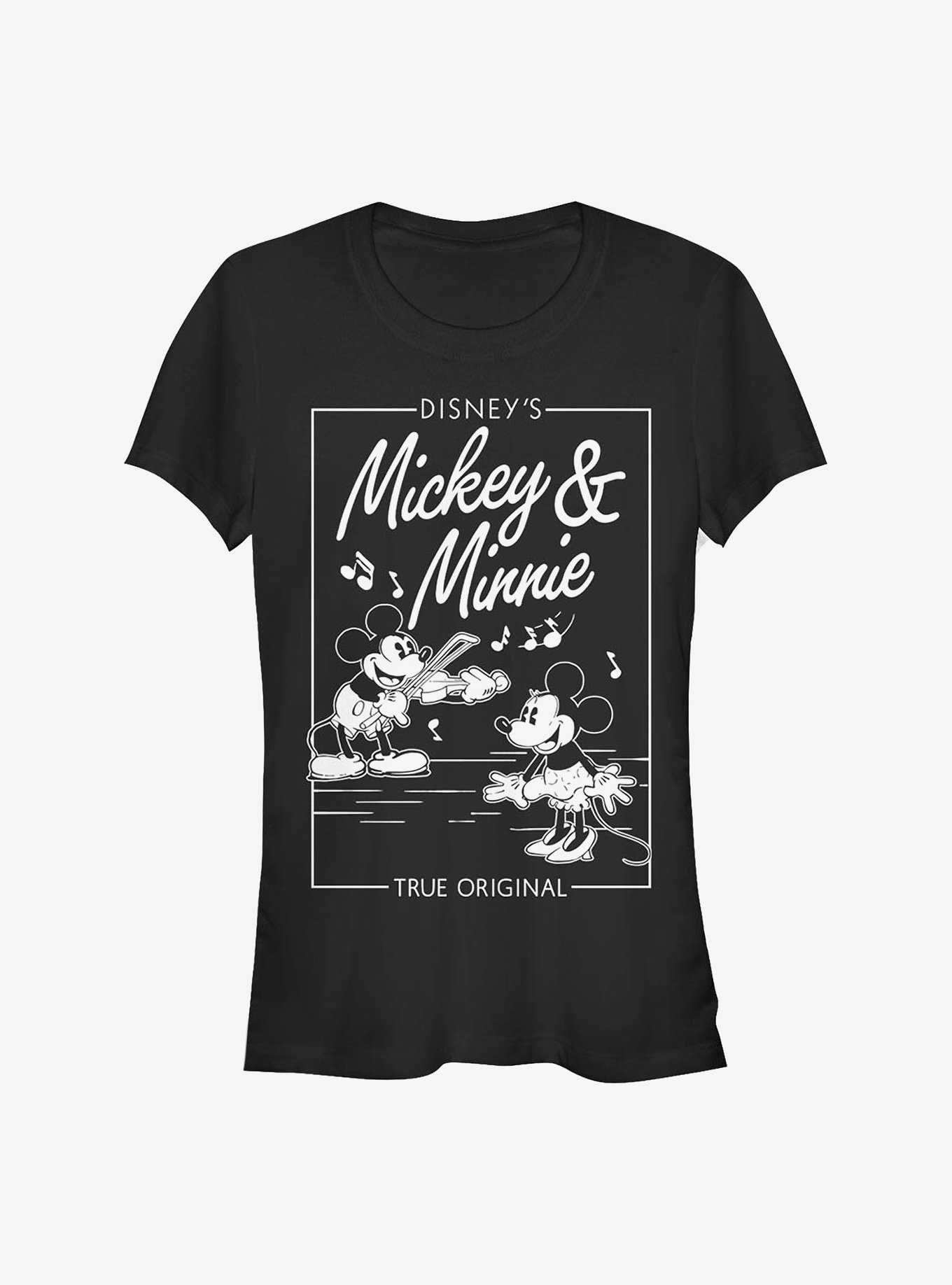 Disney Mickey Mouse & Minnie Mouse Music Cover Girls T-Shirt, , hi-res