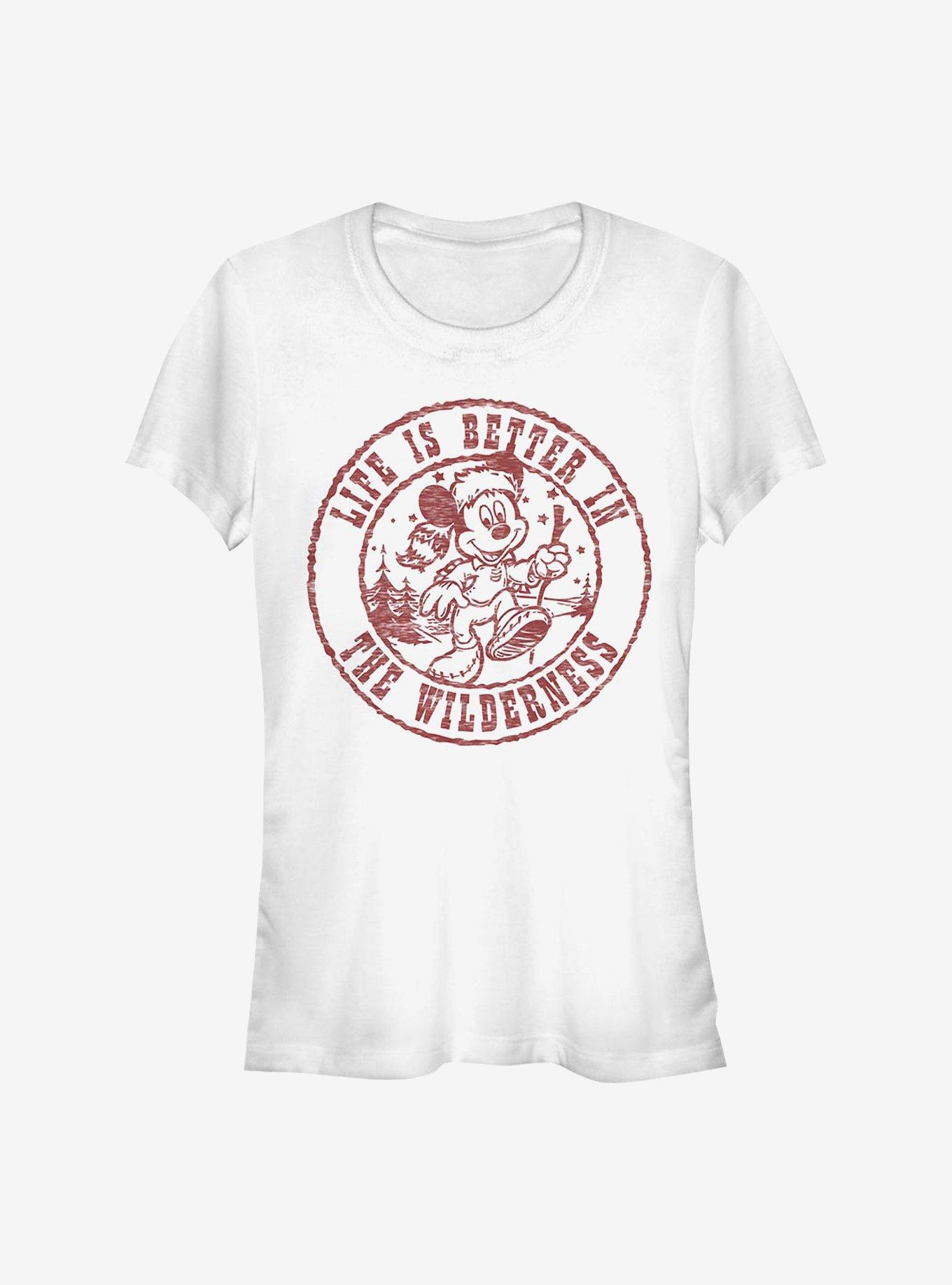 Disney Mickey Mouse Nature Mickey Girls T-Shirt, WHITE, hi-res