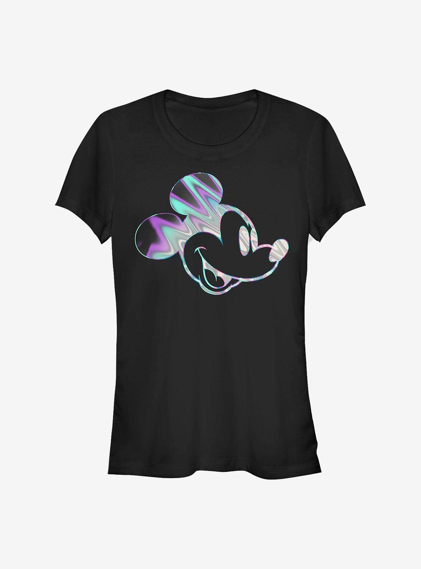 Disney Mickey Mouse Neon Slick Mick Girls T-Shirt, BLACK, hi-res