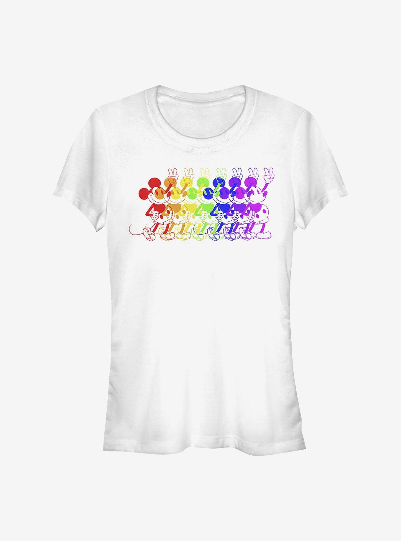 Disney Mickey Mouse Rainbow Mouse T-Shirt, , hi-res