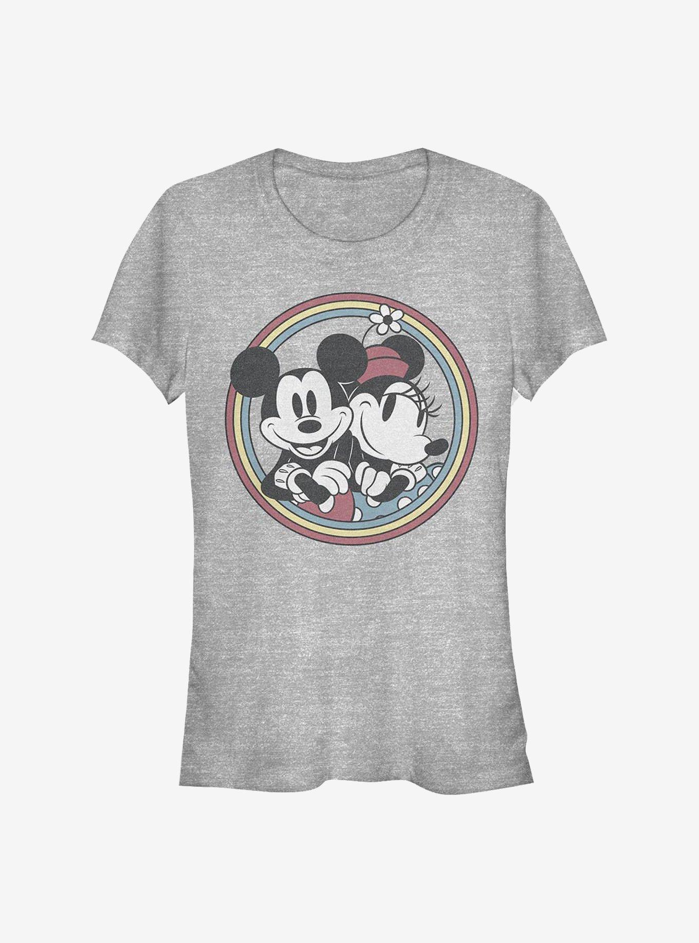 Disney Mickey Mouse Retro Mickey Minnie Girls T-Shirt, ATH HTR, hi-res
