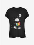 Disney Mickey Mouse Tie Dye Mickey Stroked Girls T-Shirt, BLACK, hi-res