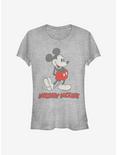 Disney Mickey Mouse Vintage Mickey Girls T-Shirt, ATH HTR, hi-res