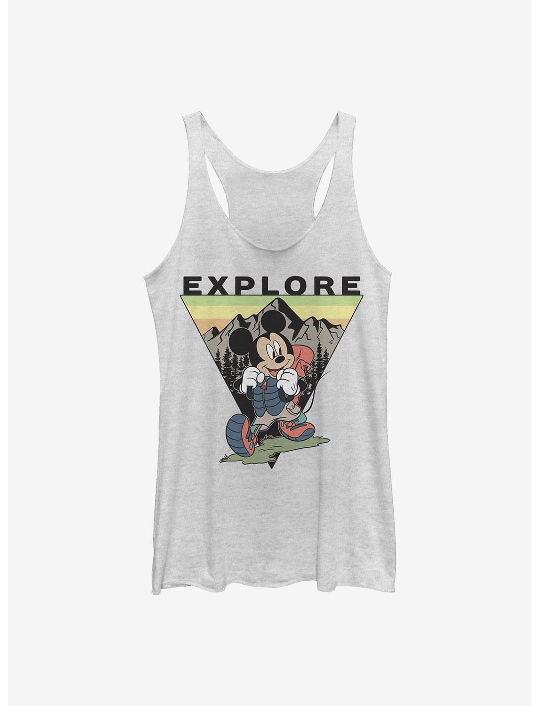 Disney Mickey Mouse Explore Mickey Travel Girls Tank, WHITE HTR, hi-res