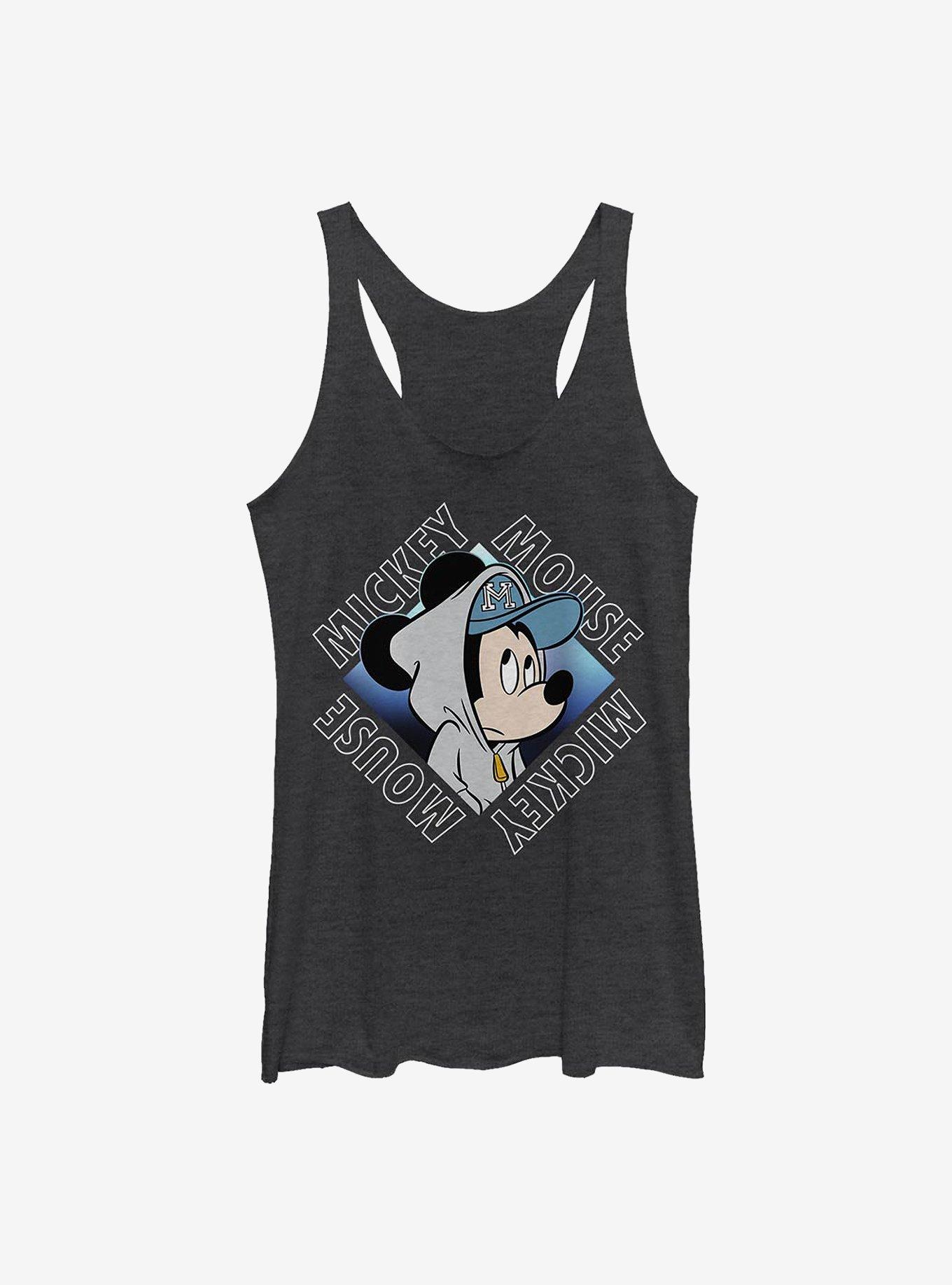 Disney Mickey Mouse Cool Mickey Girls Tank, BLK HTR, hi-res