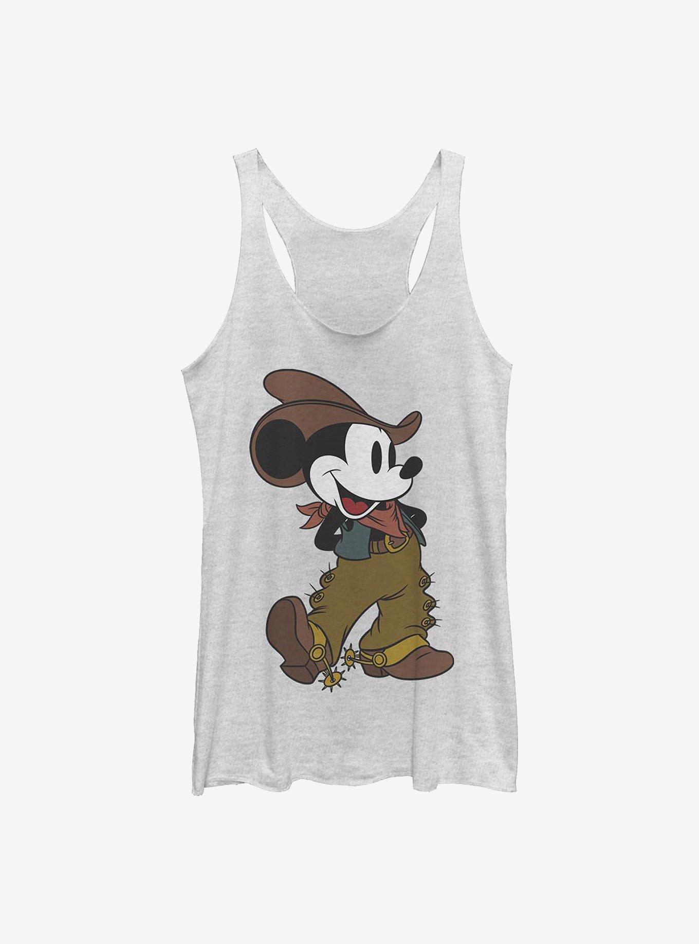 Disney Mickey Mouse Cowboy Mickey Girls Tank, WHITE HTR, hi-res