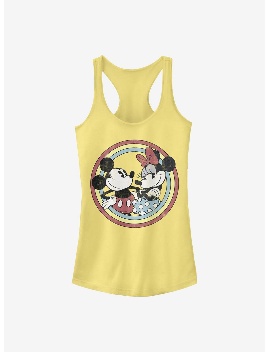 Disney Mickey Mouse Mickey Minnie Circle Girls Tank, BANANA, hi-res