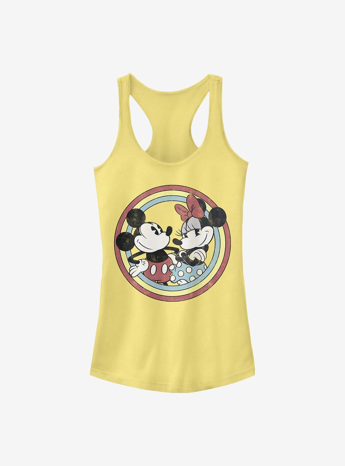 Disney Mickey Mouse Mickey Minnie Circle Girls Tank, BANANA, hi-res