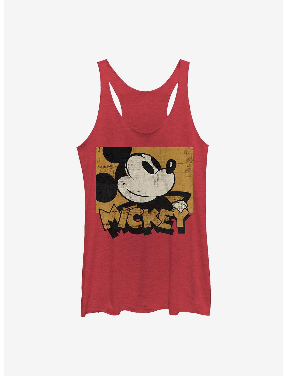 Disney Mickey Mouse Against The Grain Girls Tank, RED HTR, hi-res