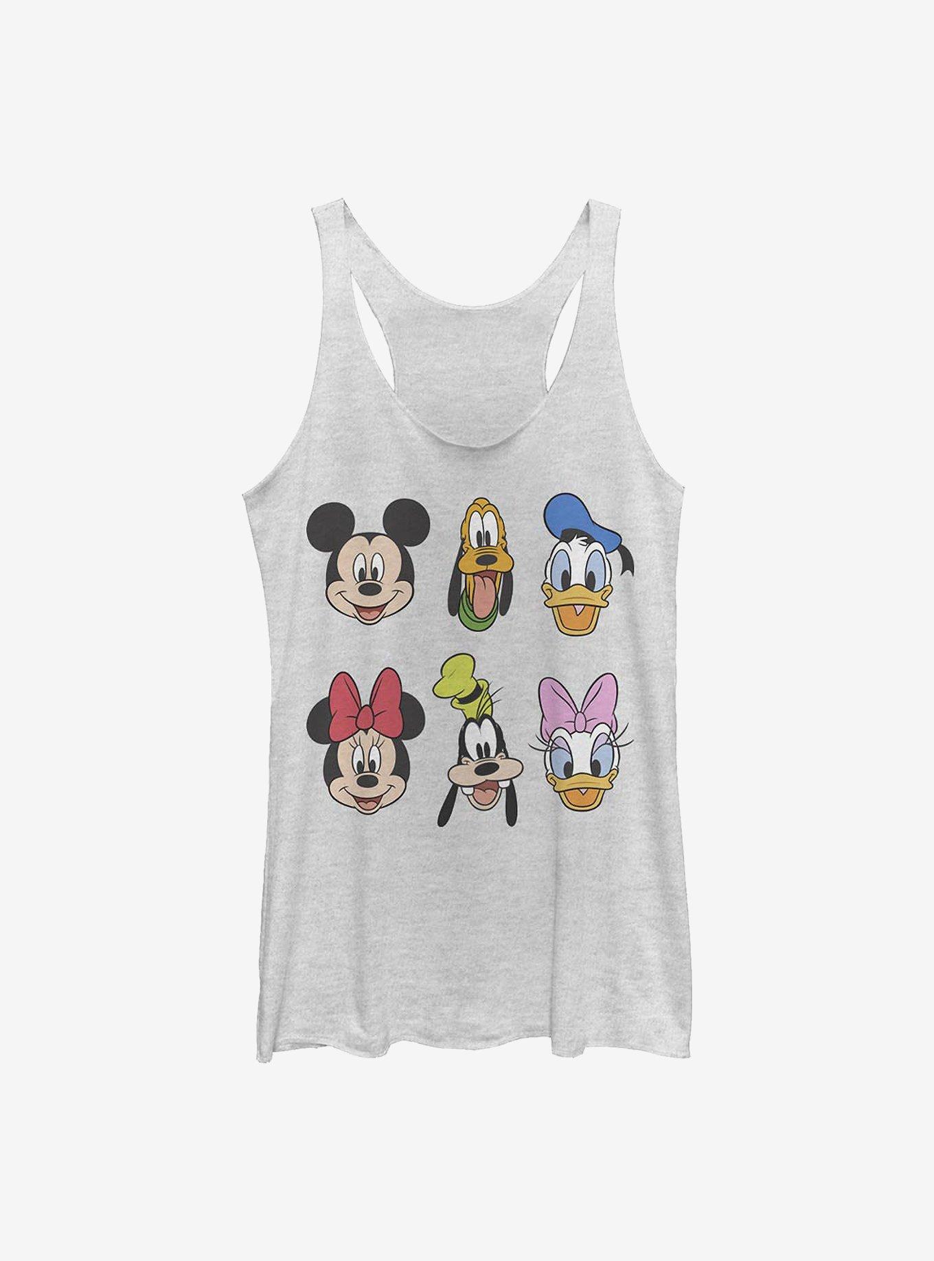 Disney Mickey Mouse & Friends Always Trending Stack Girls Tank Top, WHITE HTR, hi-res