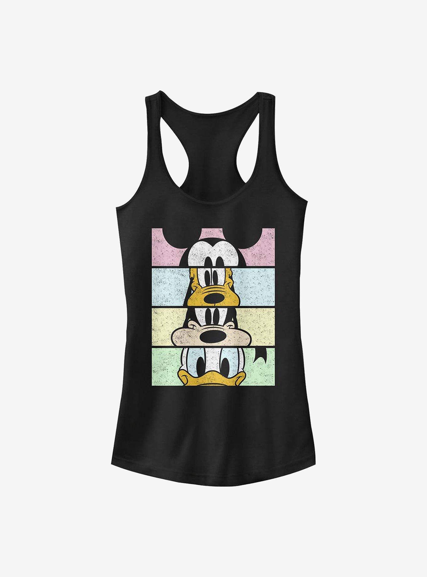 Disney Mickey Mouse Crew Faces Girls Tank Top, BLACK, hi-res