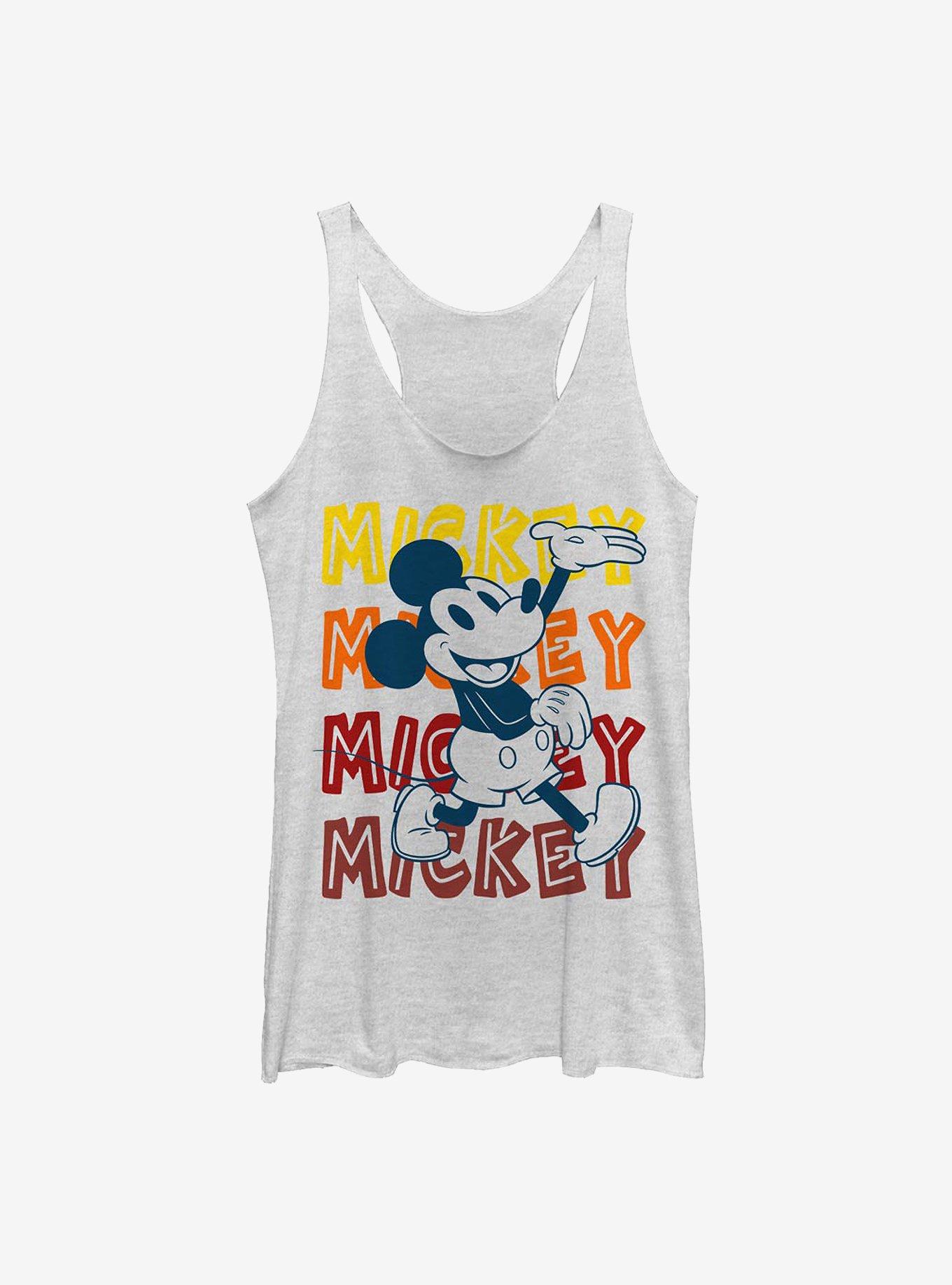 Disney Mickey Mouse Hipster Mickey Girls Tank, WHITE HTR, hi-res