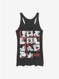Disney Mickey Mouse Mickey Mouse Expression Grid Girls Tank, BLK HTR, hi-res