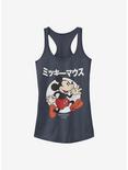 Disney Mickey Mouse Japanese Text Girls Tank, INDIGO, hi-res