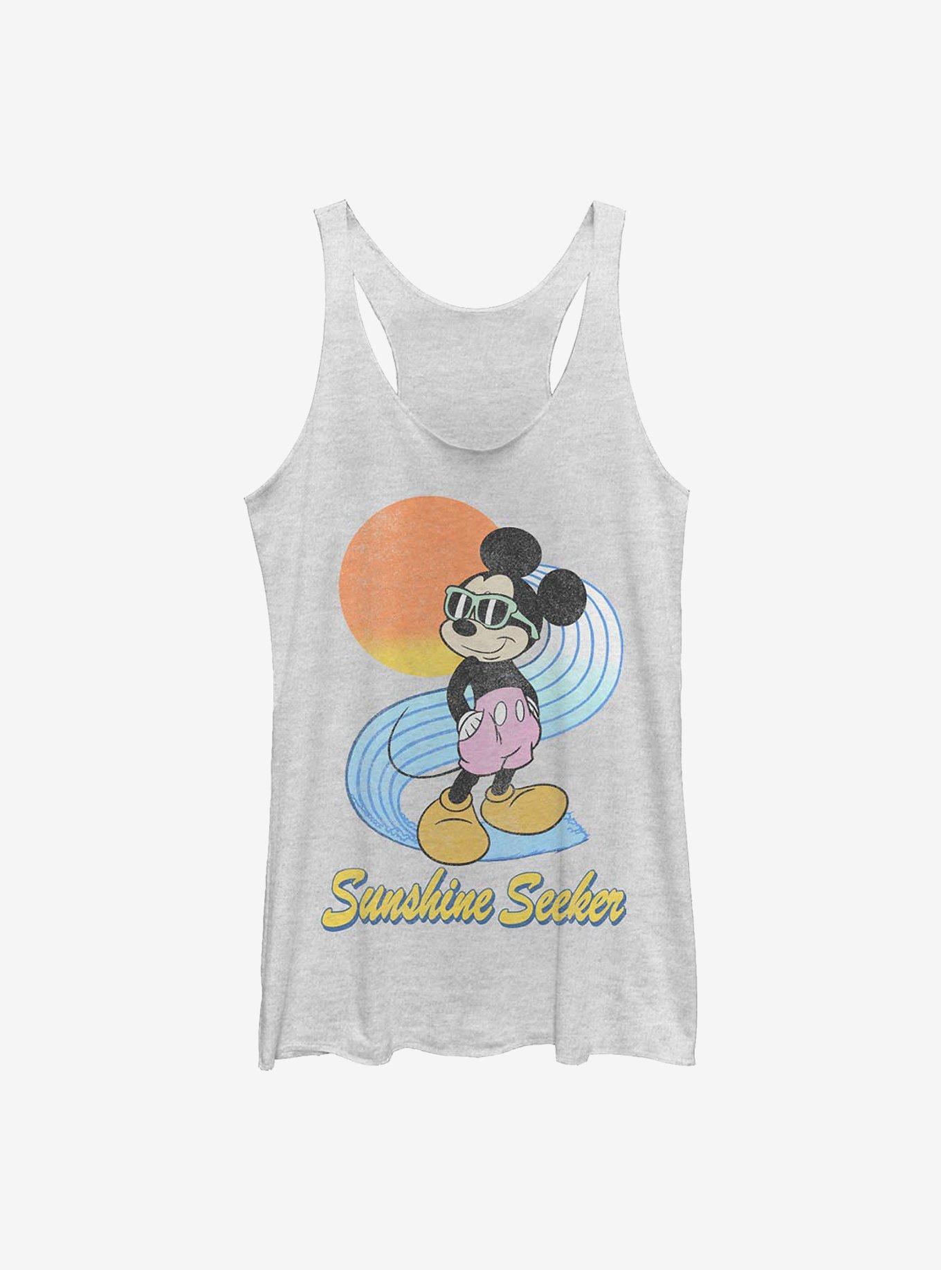 Disney Mickey Mouse Sunshine Seeker Girls Tank, WHITE HTR, hi-res