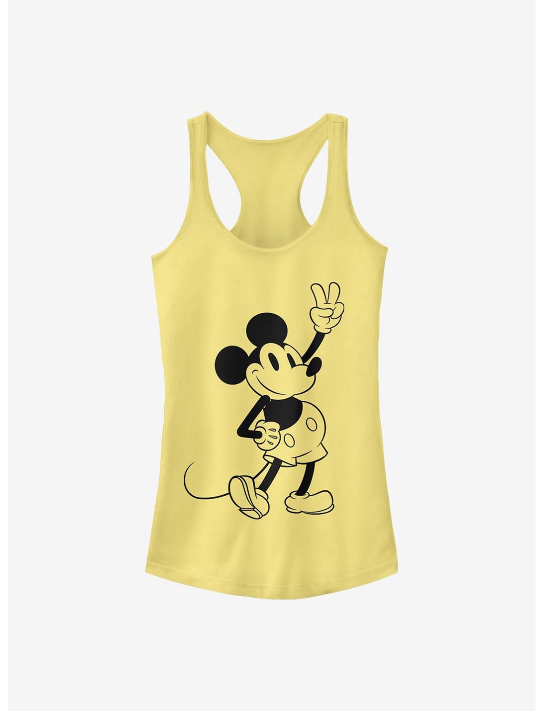 Disney Mickey Mouse Simple Mickey Outline Girls Tank, BANANA, hi-res