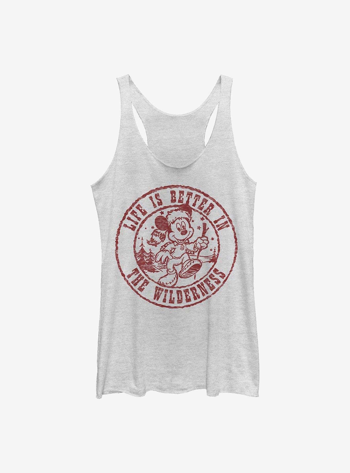 Disney Mickey Mouse Nature Mickey Girls Tank, WHITE HTR, hi-res