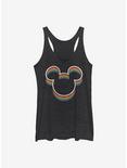 Disney Mickey Mouse Rainbow Ears Girls Tank, BLK HTR, hi-res