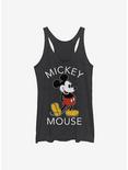 Disney Mickey Mouse Mickey Classic Girls Tank, BLK HTR, hi-res