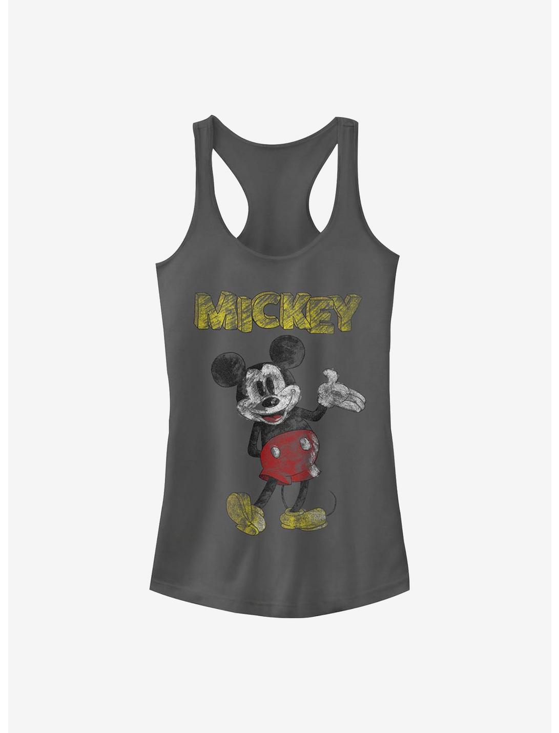 Disney Mickey Mouse Sketchy Mickey Girls Tank, CHARCOAL, hi-res