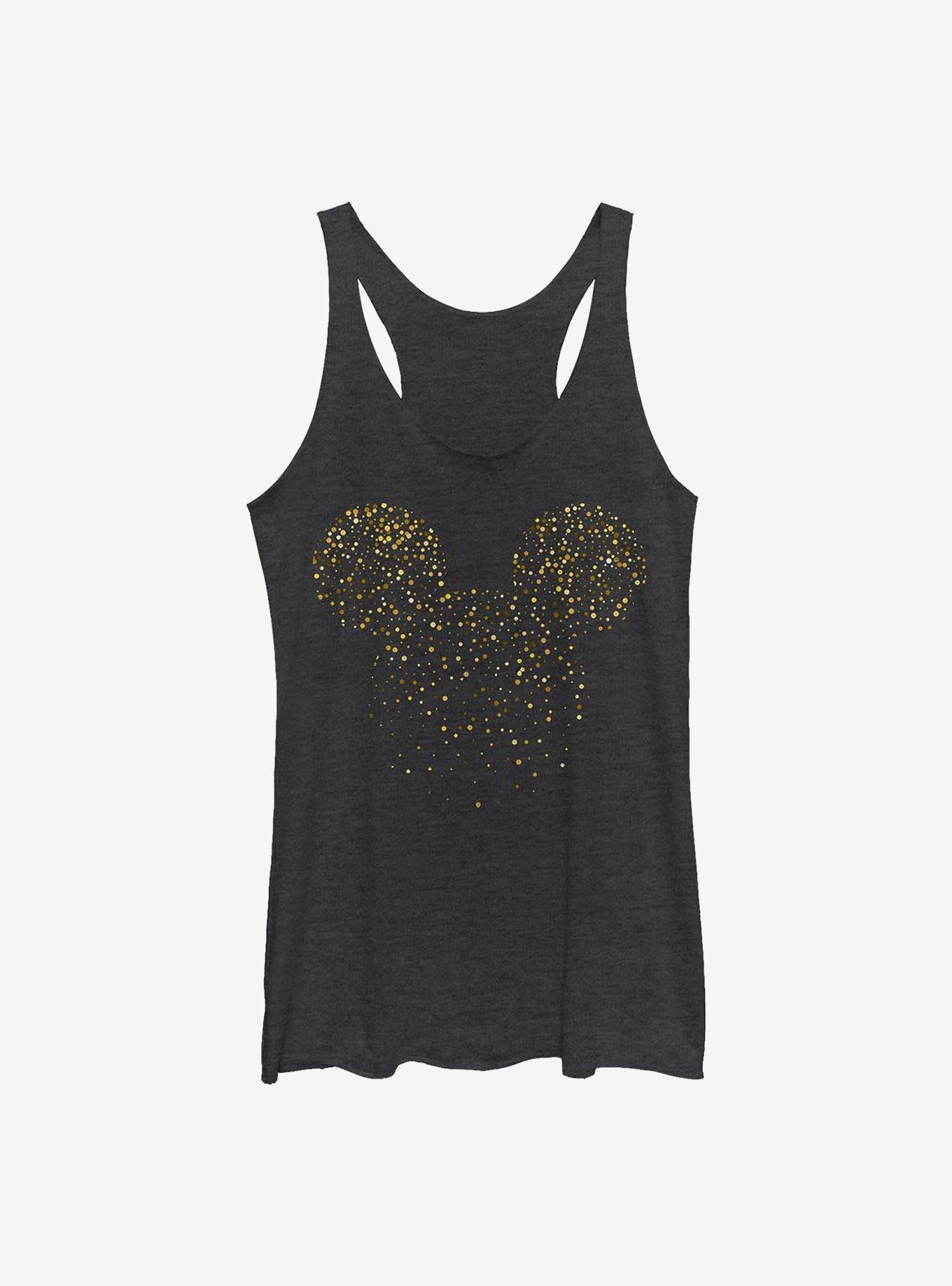 Disney Mickey Mouse Mickey Confetti Fill Girls Tank, BLK HTR, hi-res